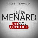 Julia Menard interview - On Conflict Podcast episode 24 cover art
